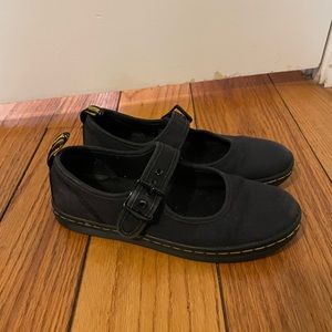 Dr Martens Mary Jane Black Cloth